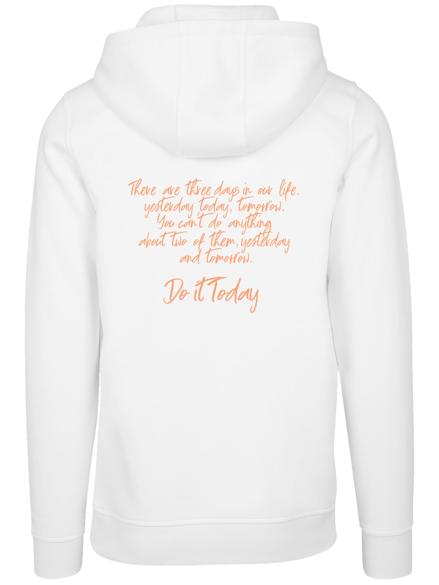 Chic Shortlife orange and Quote orange with Fitted heavy hoody